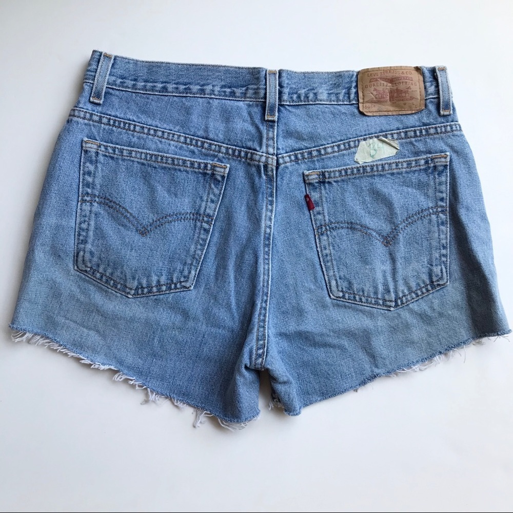 Vintage Levi’s 505 distressed shorts